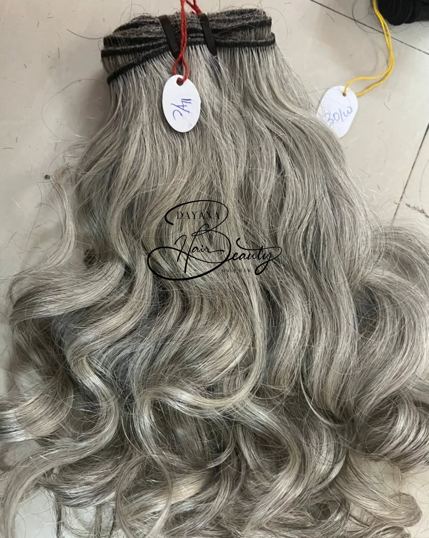 LUXURY NATURAL GREY RAW HAIR