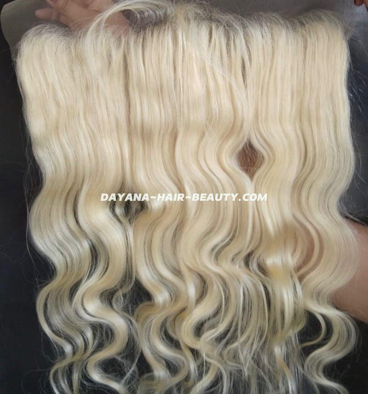 FRONTALE BLOND 613 ONDULÉ 13X4 13X6/ SWISS LACE/ HD